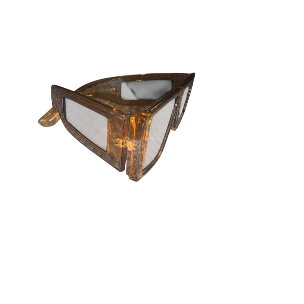 Toffee Brown Rectangle Sunglasses One Size